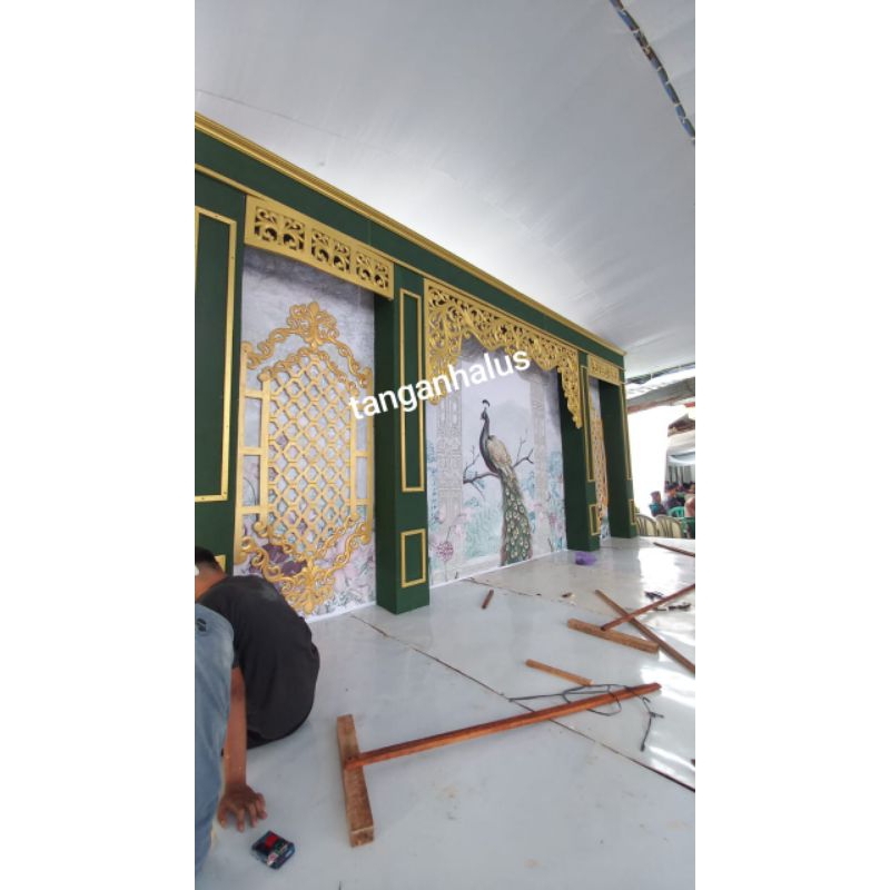 dekorasi pelaminan, #ukiran spon