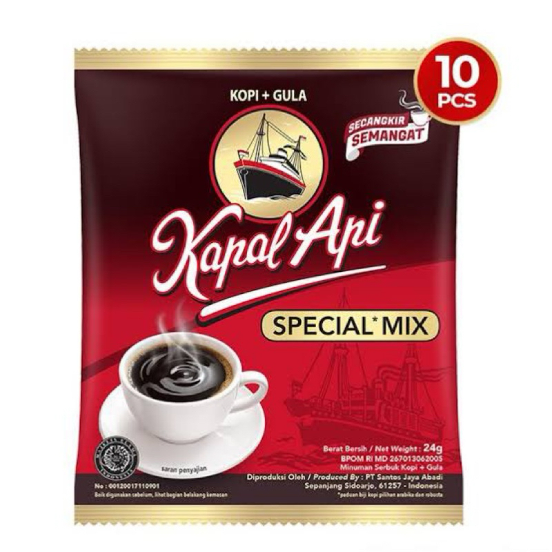 

Kopi Kapal Api Special Mix 1 Renceng isi 10pcs