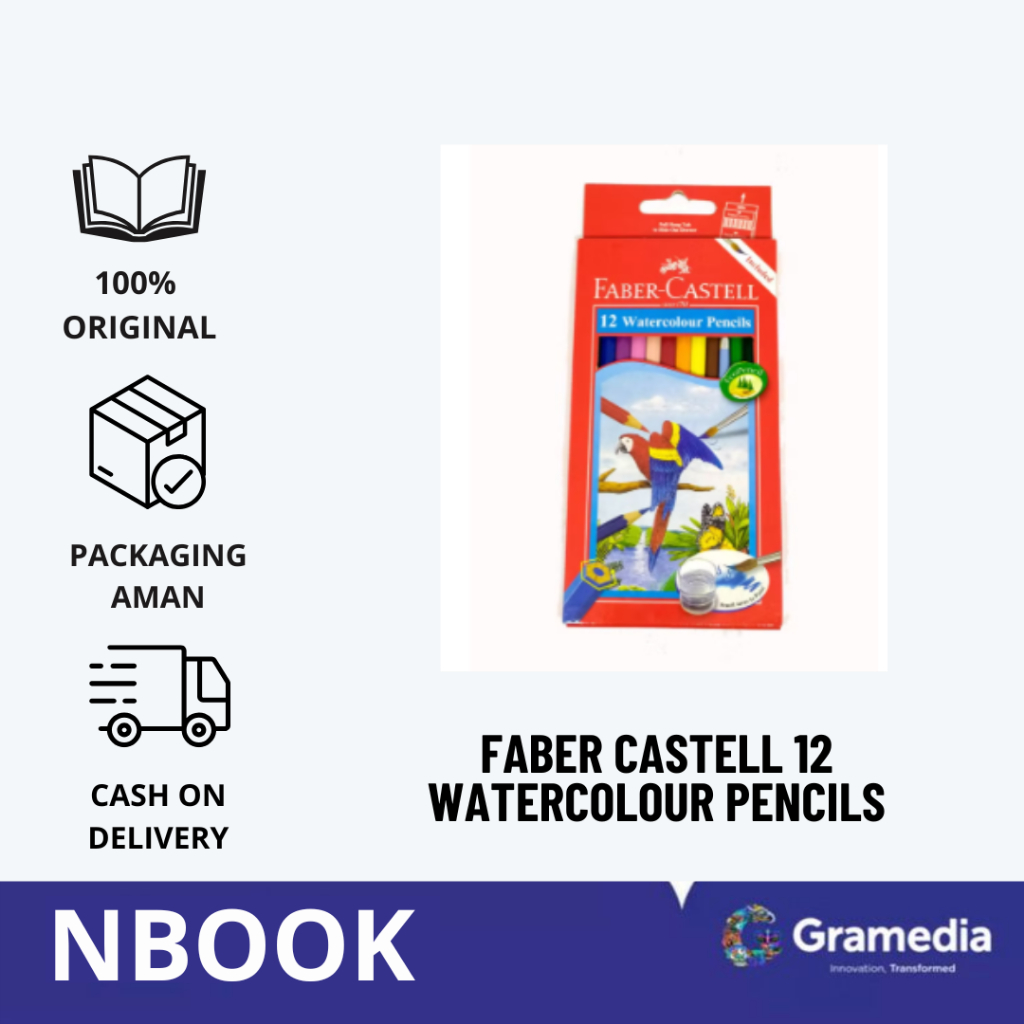 

GRAMEDIA BALI-Faber Castell Watercolor Pc 12L Pensil Warna Isi 12 Pcs