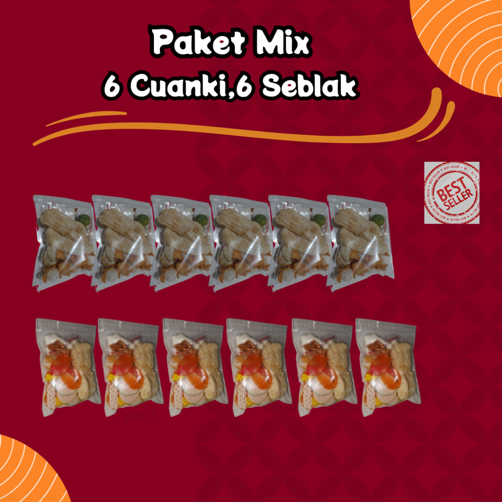 

Paket mix (murah) cuanki 6, seblak 6, paket usaha viral