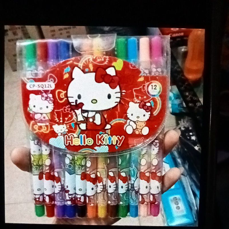 

promo crayon puter panjang karakter isi 12pcs