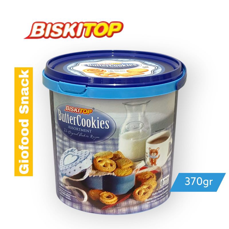 

Biskitop Butter Cookies Timba Jar - Kukis Biskuit Mentega Cemilan, Makanan Ringan Manis - Nastar, Toples, Kering, Snack Camilan