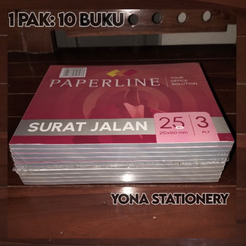 

Paperline | Buku Surat Jalan 3 Ply/B3 | 1 Pak: 10 buku