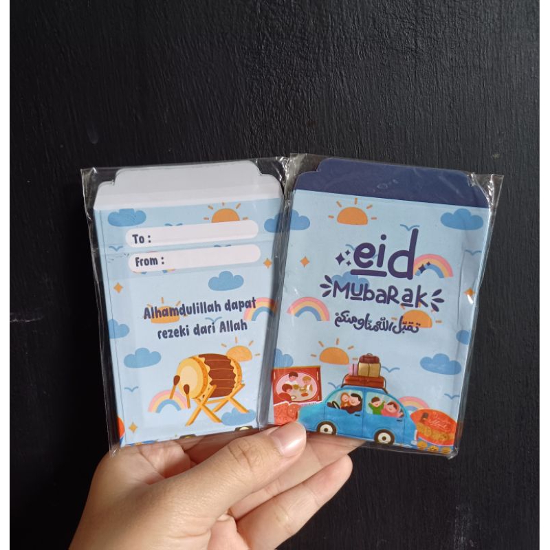 

Amplop kertas kecil lucu lebaran isi 10