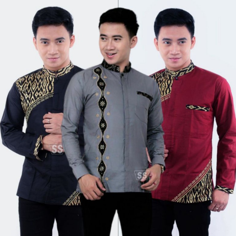 LANGSUNG ATC Baju Koko Azzahir Koko Syubbanul Muslimin Baju Koko Hadroh Pakaian Muslim Pria Kemeja k