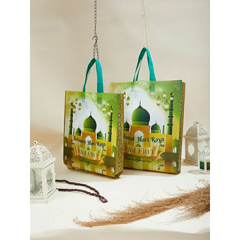 

Goodie Bag Lebaran Tas Spunbond Hampers Idul Fitri