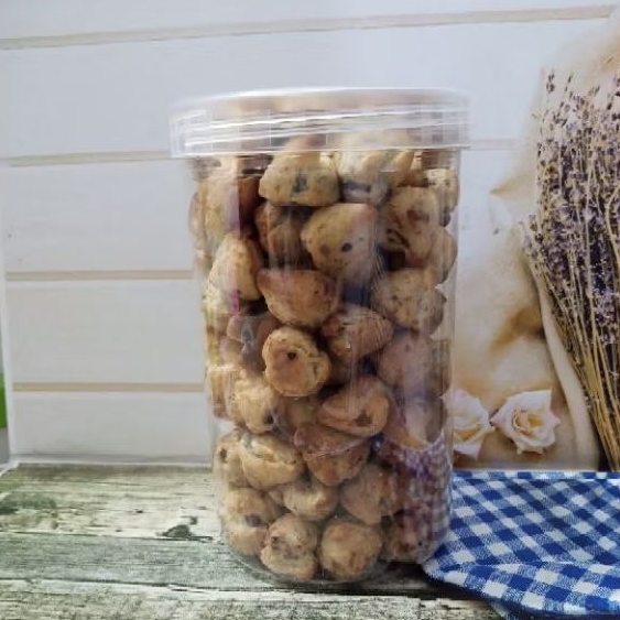 

Soes Kering isi Coklat Toples