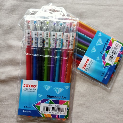 

[ 1 SET] Pulpen / Bolpen Gel Joyko Diamond Warna GPC-309S