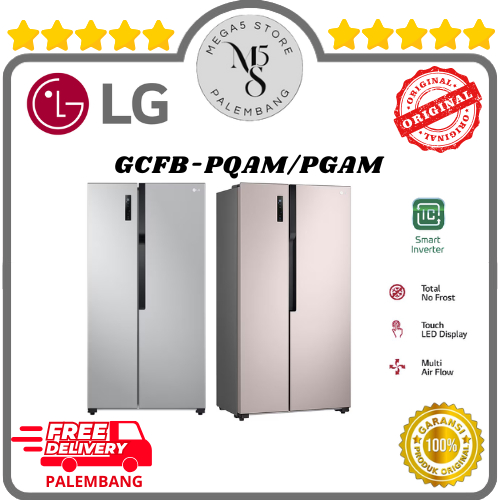 Kulkas LG Set By Side 2 Pintu GCFB507 PQAM / PGAM Kulkas 2 Pintu LG Kulkas Side By Side