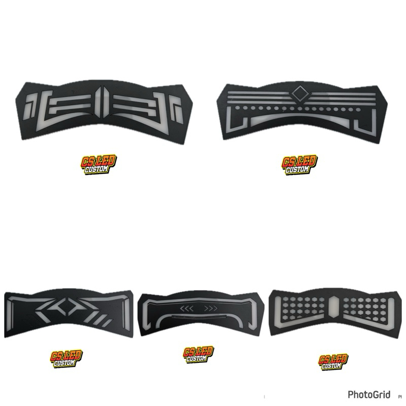 AKRILIK BAHAN STOPLAMP LAZY AEROX NEW / AEROX CONNECTED / AEROX CYBER CITY MOTIF + CAT BELUM TEKUK