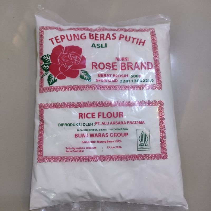 

Tepung Beras Rose Brand 500gr