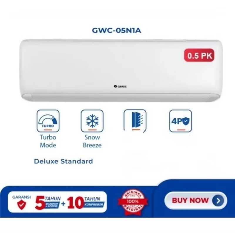 AC Gree 1/2 PK Deluxe Standard GWC-05N1A Gold Fin 0,5 PK GWC 05 N1A