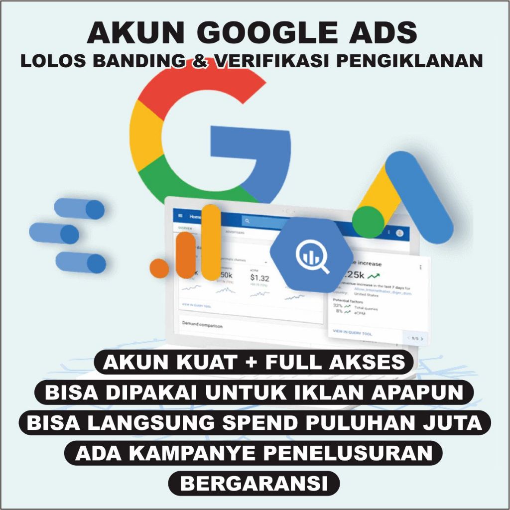 Google Ads Acount lolos banding & verifikasi pengiklanan