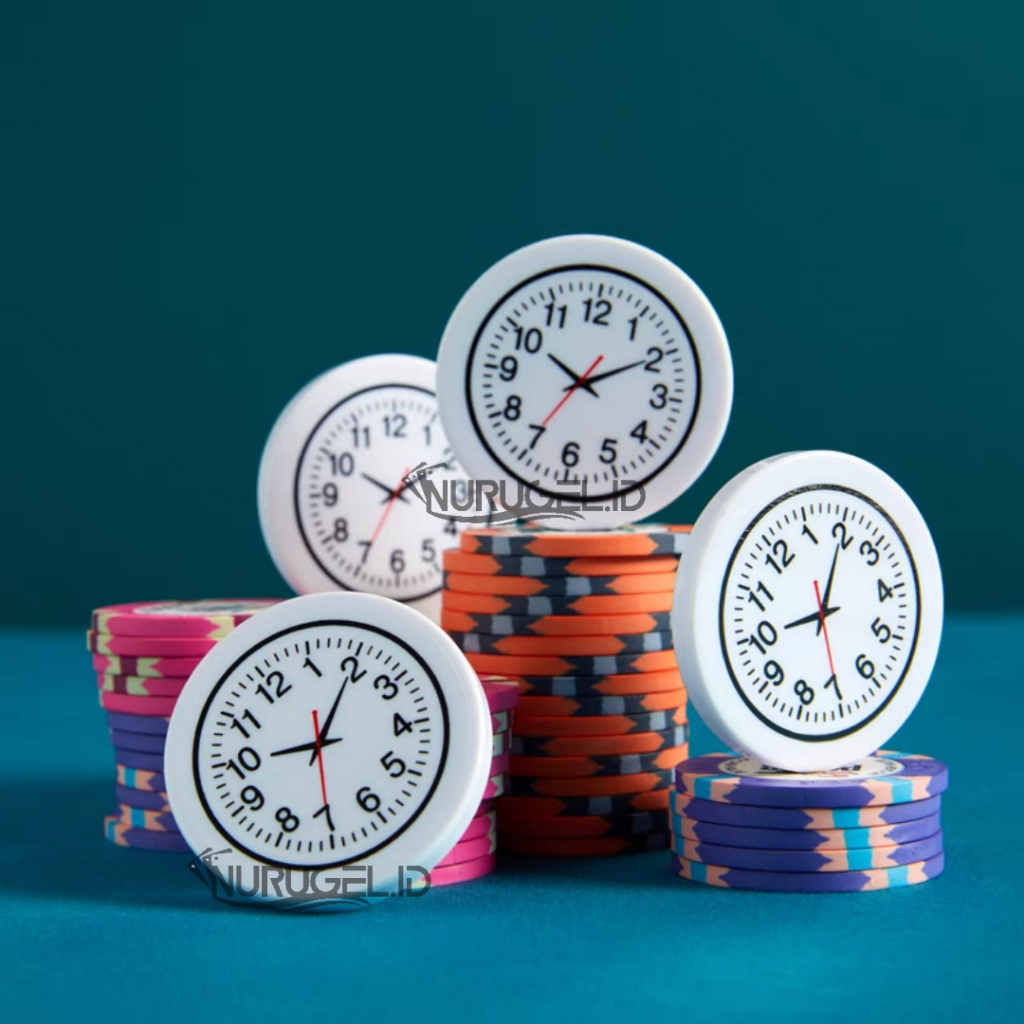 Poker Time Bank Button Chip