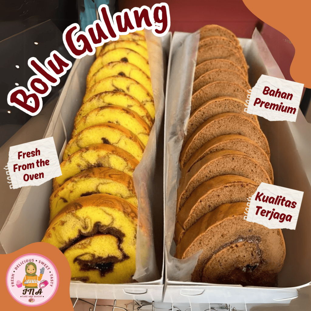 

Bolu Gulung Selai Coklat Roll Cake InaBakery | Premium Fresh From Oven