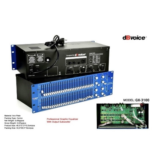 Equaliser DB Voice GX 3100 Original equalizer dBVoice GX3100