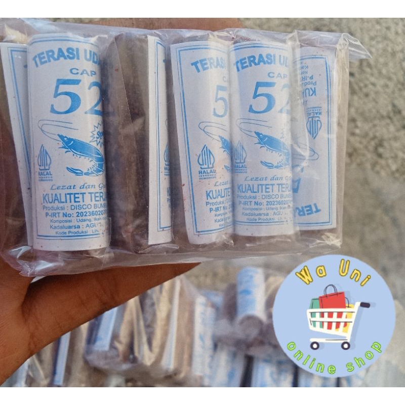 

COD terasi udang 52 / Cap 52 (isi 10 pcs) / terasi murah