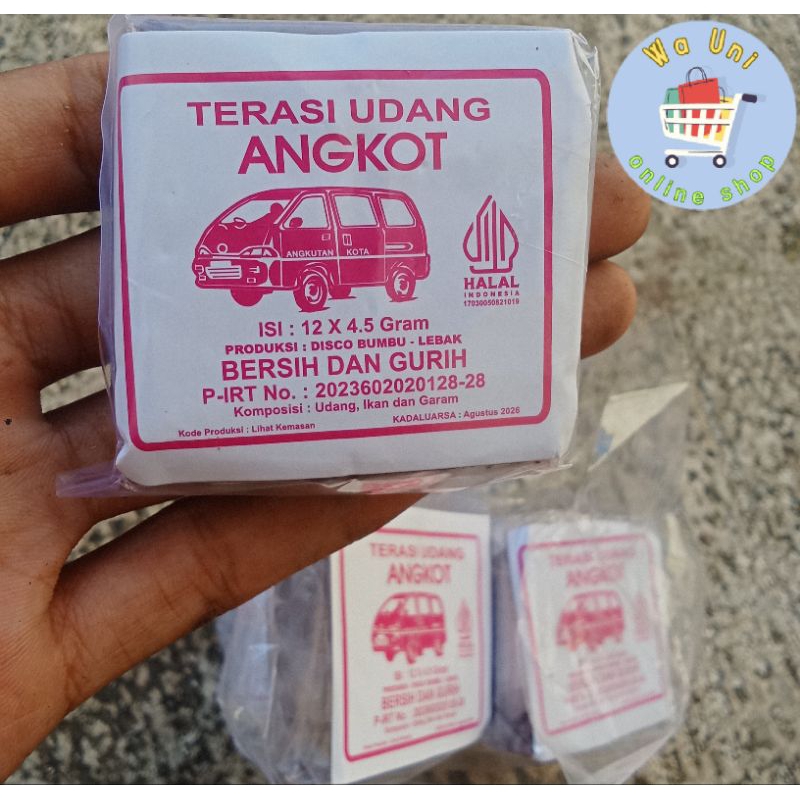

COD terasi udang angkot / Terasi cap angkot 1 pack (isi 12 pcs) / terasi murah
