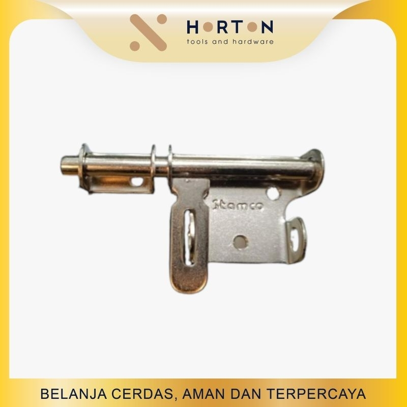 Grendel Gudang Stainless Grendel Overpal Pintu Gudang Pintu Gerbang Slot Pintu Gudang Stainless