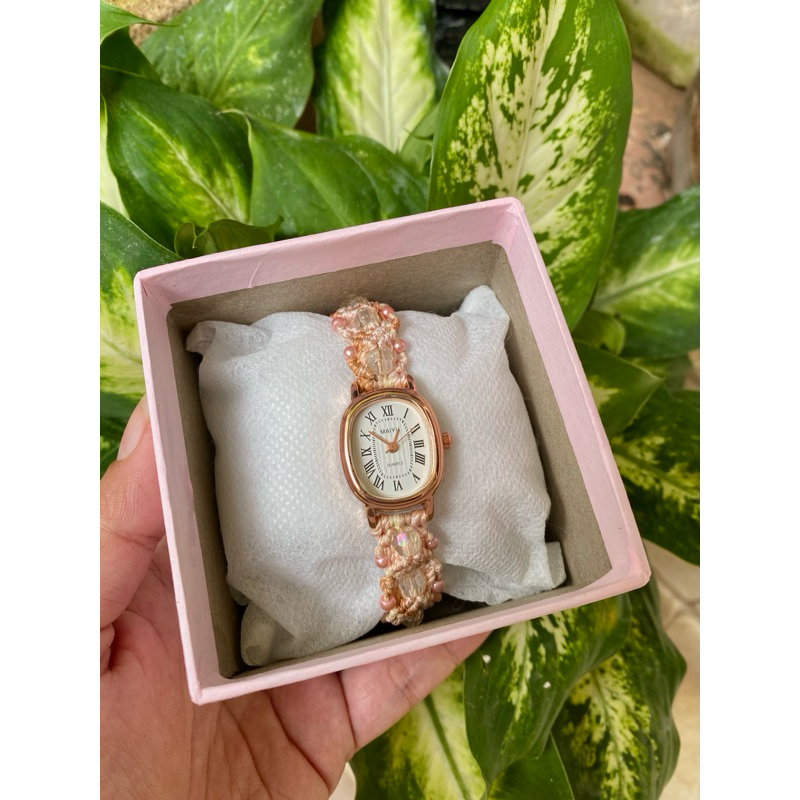JAM TANGAN WANITA MACRAME HANDMADE | JAM TANGAN WANITA | JAM TANGAN UNIK | JAM TANGAN MACRAME | JAM 