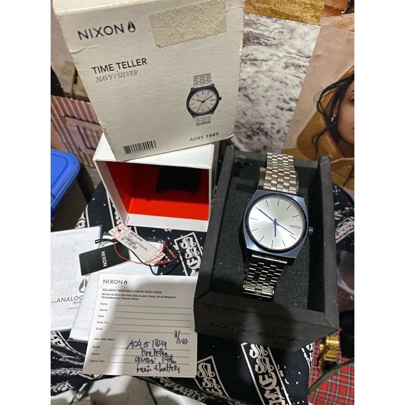 jam tangan nixon preloved / nixon watch / nixon time teller / nixon second / jam tangan second