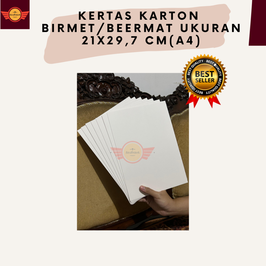 Kertas Karton Birmet / Beermat Ukuran A4 - Premium Quality