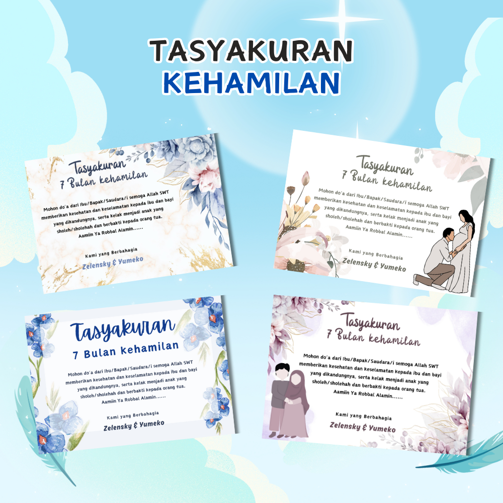 

Stiker Tasyakuran 4 Bulanan atau 7 Bulanan ISI 50 STIKER