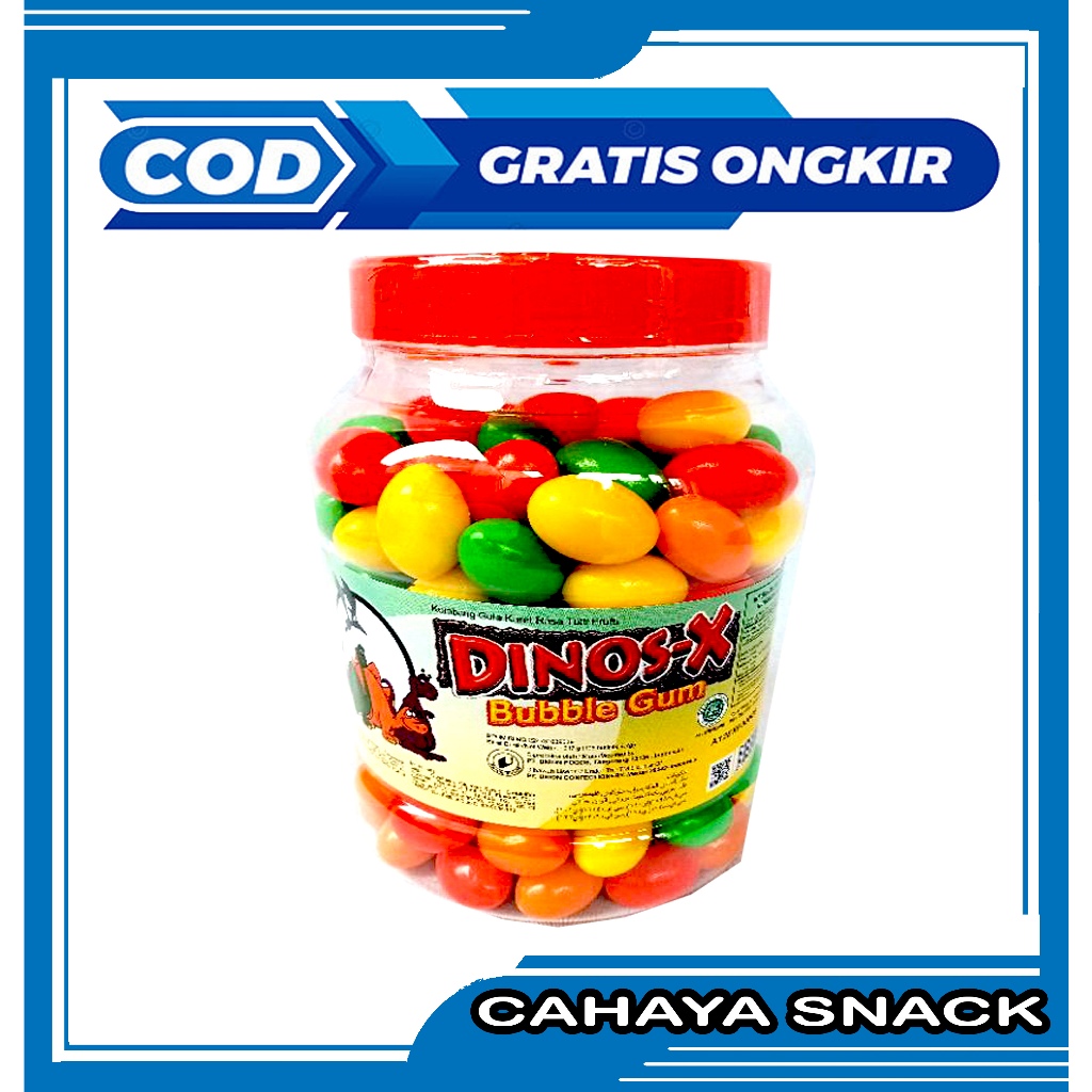 

PERMEN DINOS-X BUBBLE GUM ISI 190 PCS