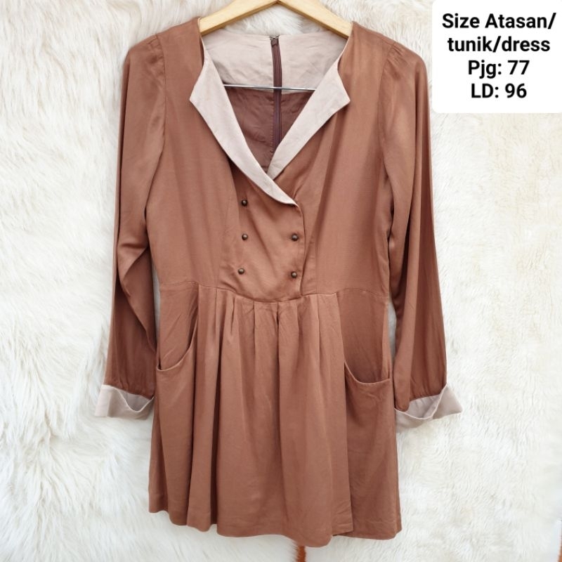 E HYPHEN WORLD GALLERY Dress Tunic  Blouse Panjang Wanita