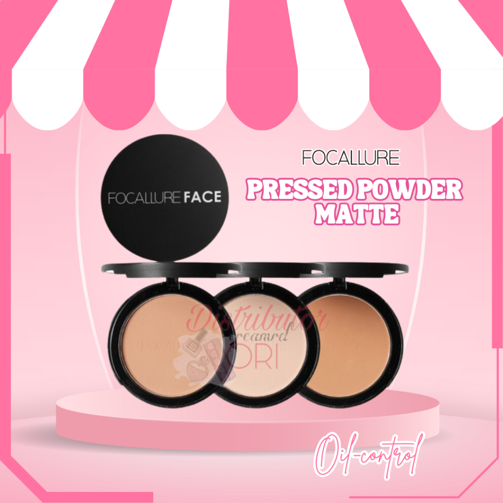 [ORI BPOM] Bedak Oil control Two way cake With Sponge Matte | Bedak Padat Natural Matte Setting Powd