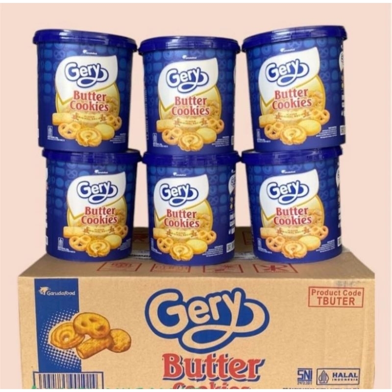 

( 1 DUS ) Gery Butter Cookies Toples 300g Isi 6