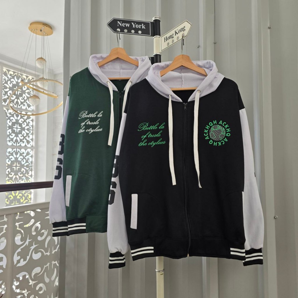 Jaket couple pasangan terbaru Global Zipper Hoodie / Hoodie Couple Pasangan/ Sweater Couple Pasangan