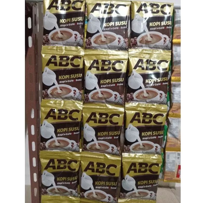 

Kopi ABC SuSu 31gr (isi 10 Sachet)