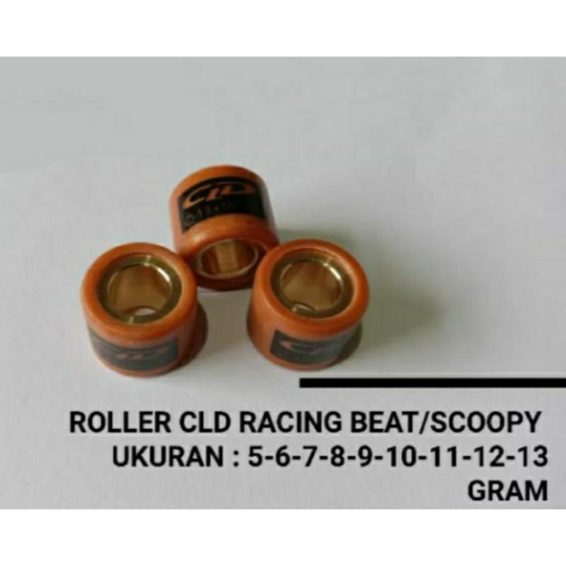 Roller CLD Racing for Beat Karbu,Scoopy Karbu,Spacy Karbu Harga Eceran 3pcs/ukuran.Ukuran: 5,6,7,8,9