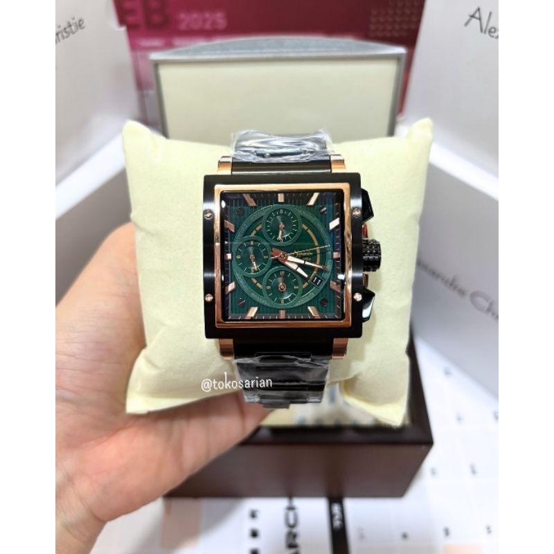 Alexander Christie AC 6182 GC Original Bergaransi Jam Tangan Rantai Pria