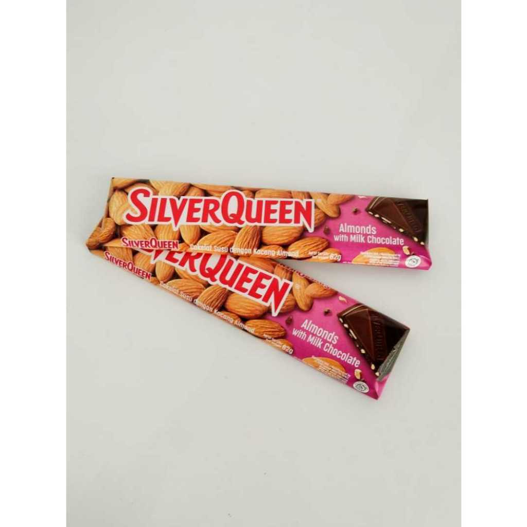 

bGF 1 BOX isi 10 Pcs Silverqueen Almond & Cashew 55 Gr x 10 Pcs