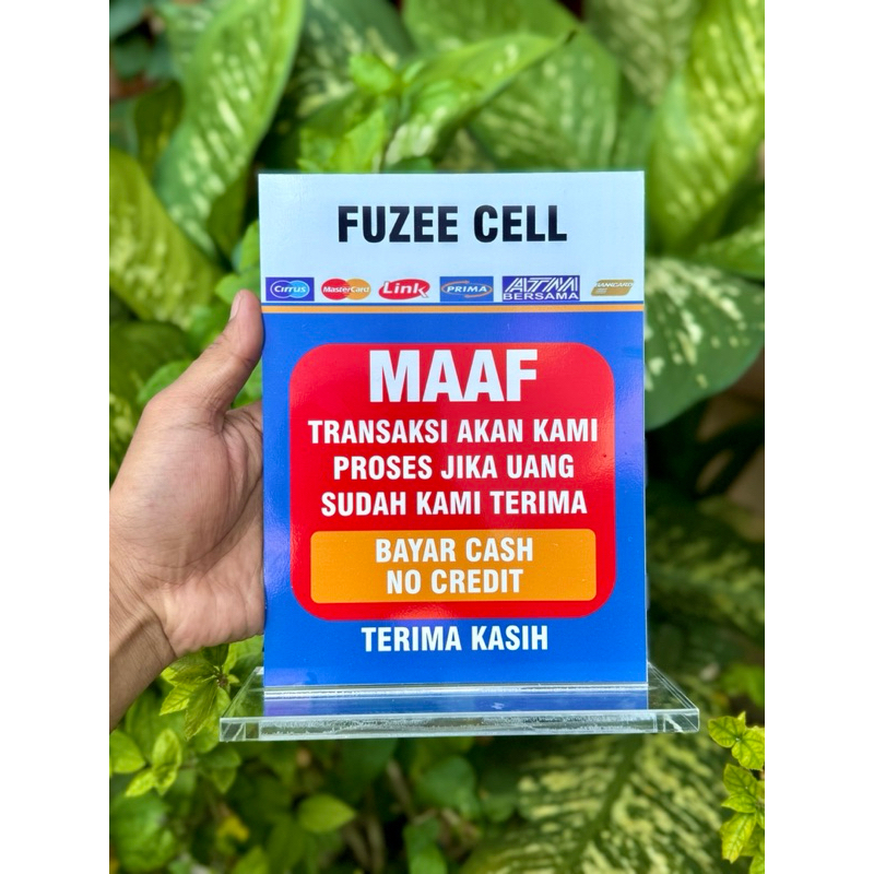 

AKRILIK MEJA UKURAN 20x15cm PAPAN MEJA AGEN BANK BRI BRILINK BRI LINK BISA CUSTOM NAMA TOKO