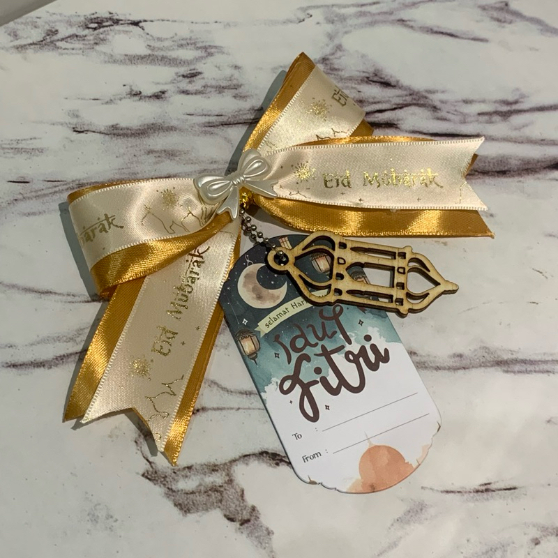 

READY STOCK - Pita Satin Hampers Selamat Idul Fitri ramadhan / Pita satin jadi siap pakai / Pita Lebaran / Pita Idul Fitri Ornamen lebaran ramadhan