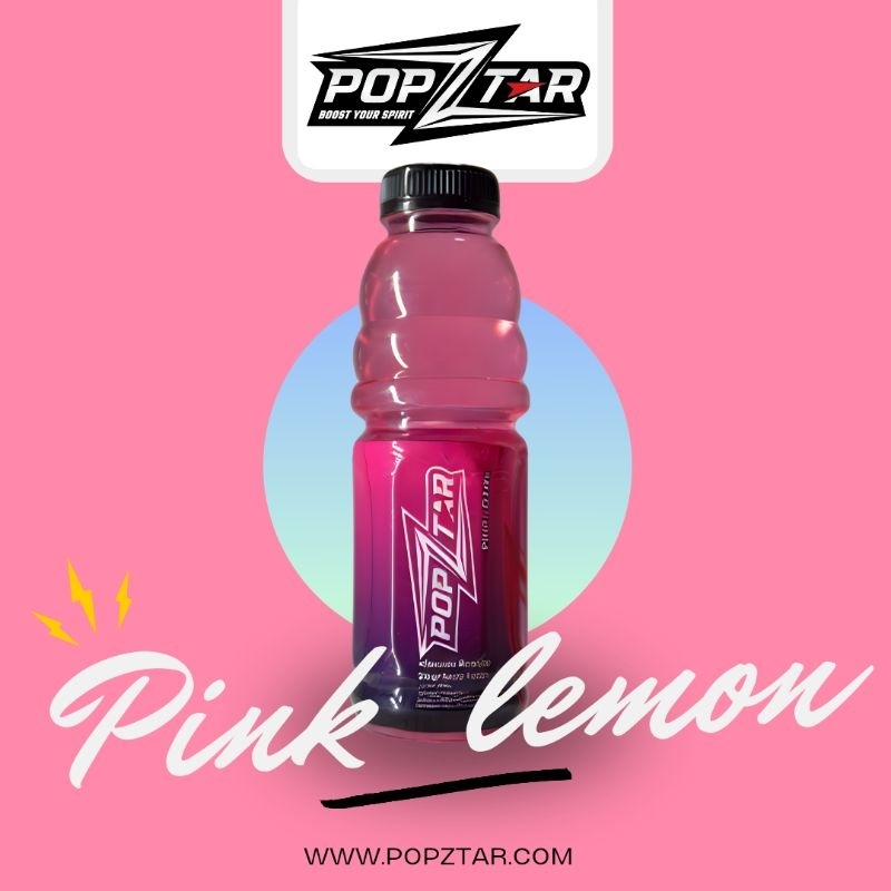 

POPZTAR-MINUMAN BERPERISA STRAWBERRY LEMON 400ML (4 botol)