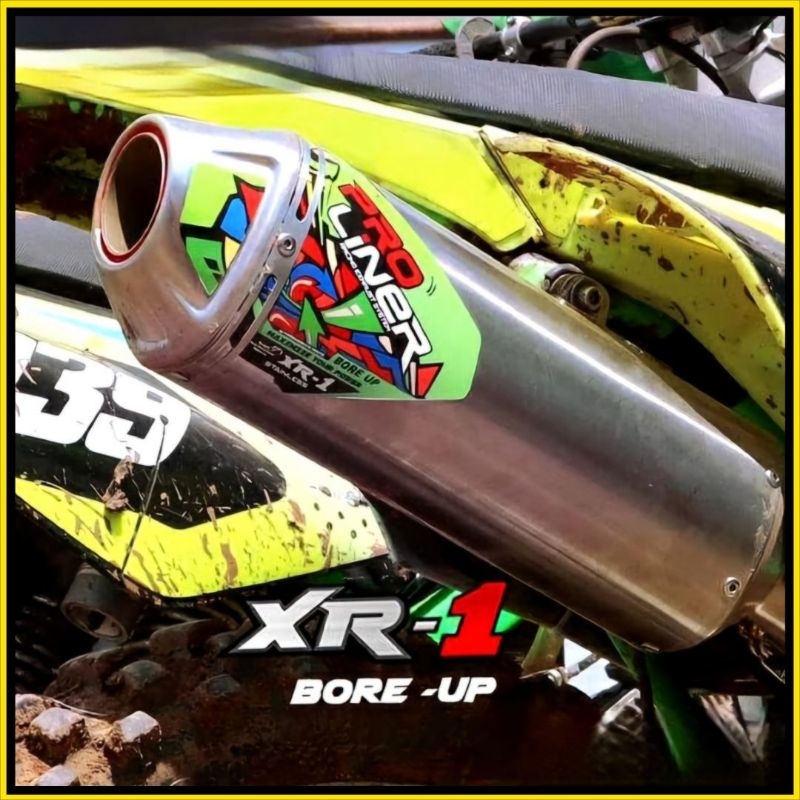 KNALPOT PRO LINER XR-1 BORE UP PNP KLX 150/BF CRF 150L D-TRACKER YAMAHA WR155