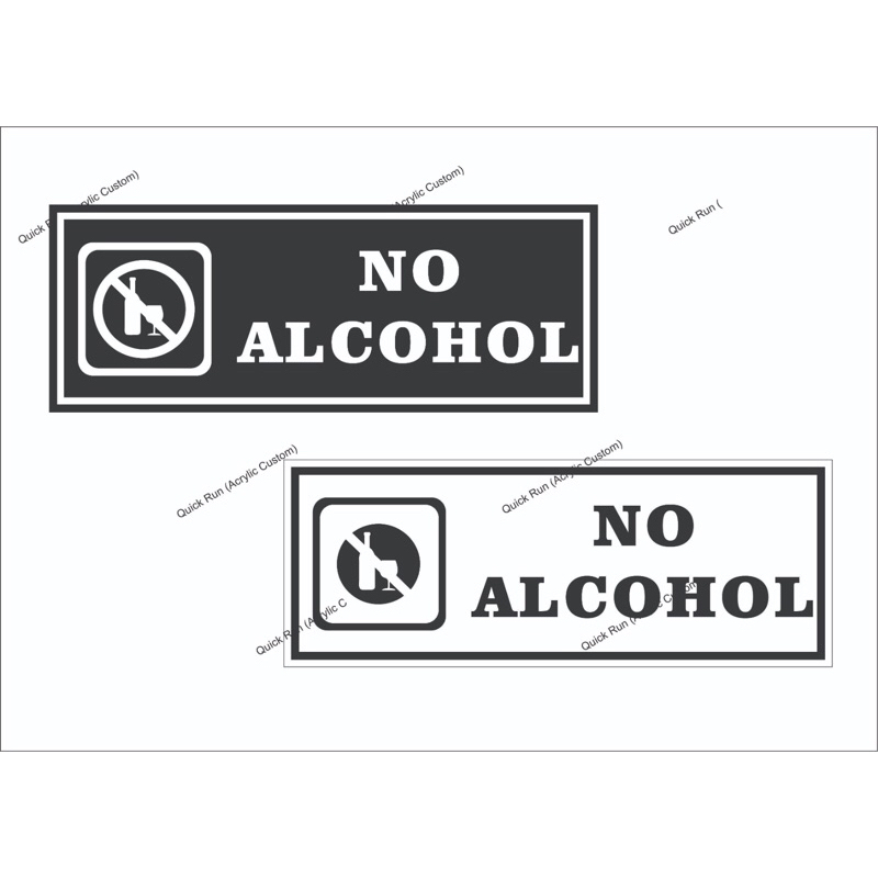 

Sign Stiker No Alcohol