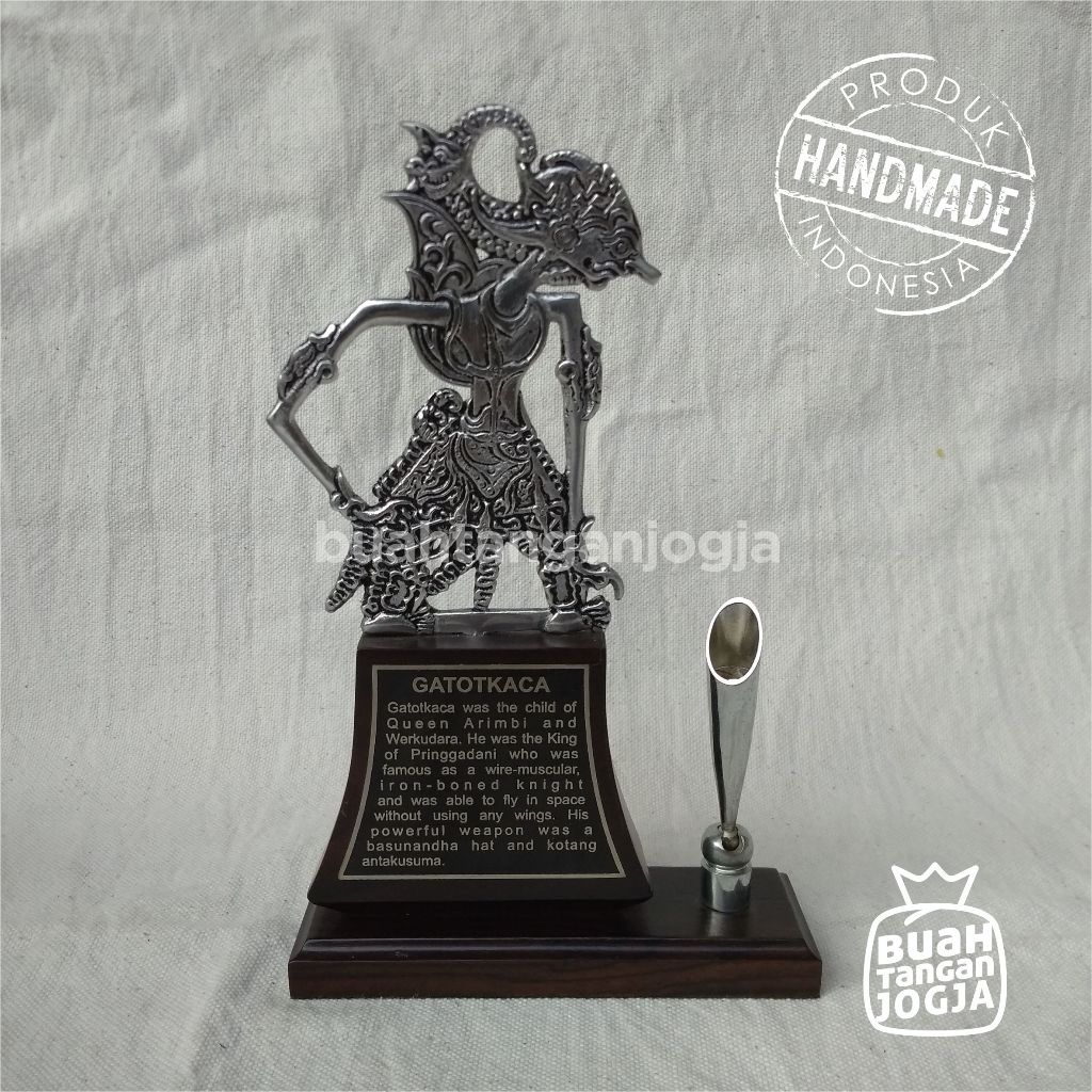 

Tempat Bulpen Wayang + Box - Kerajinan Khas Jogja