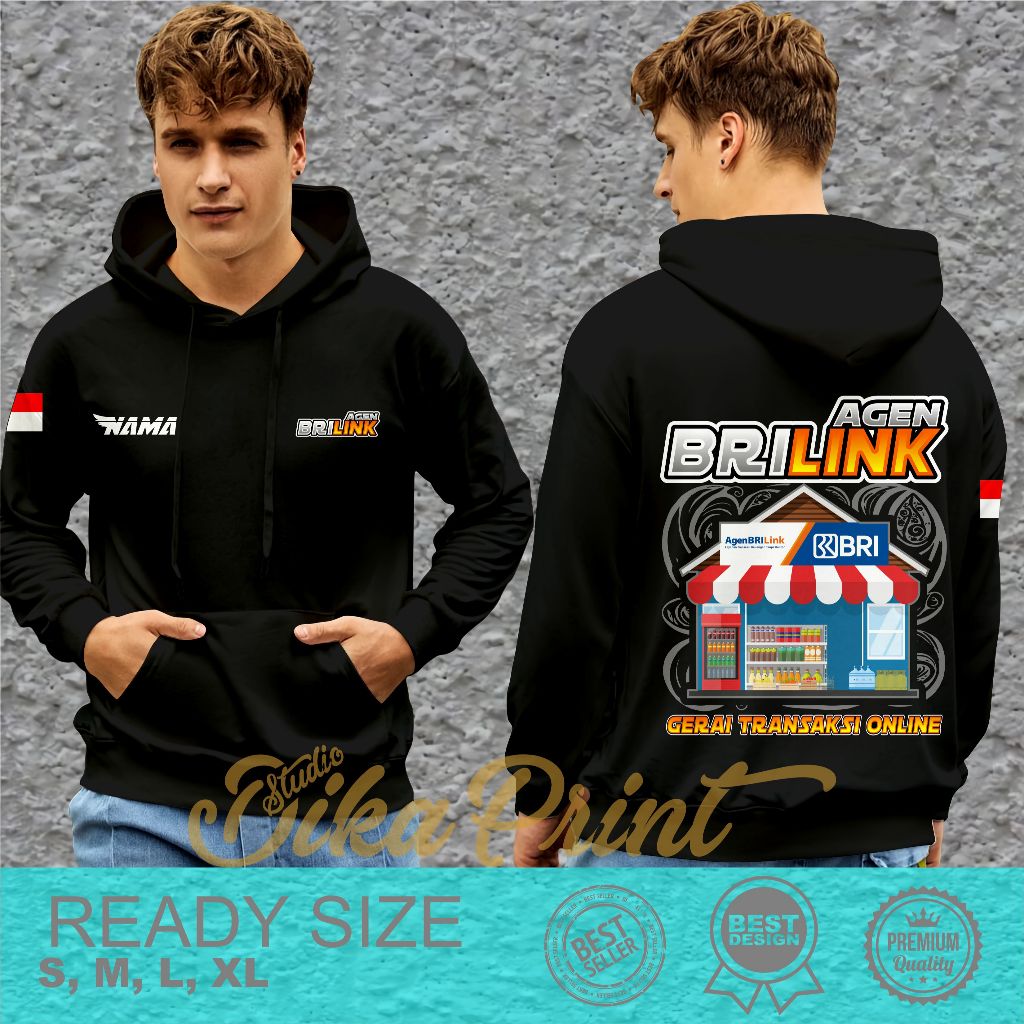 Jaket Hoodie Agen BRILINK Indonesia Bahan Nyaman Dan Adem