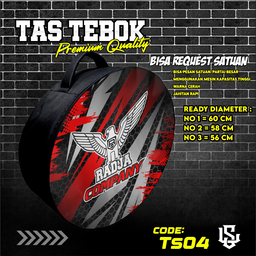 tas tebok murai motif Radja company ransel gendong jinjing bawa tebok sangkar murai printing