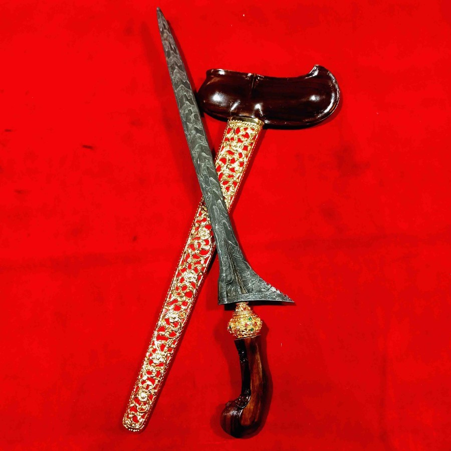 Pusaka Keris Panji Anom Pamor Ganggeng Kanyut Koleksi Antik