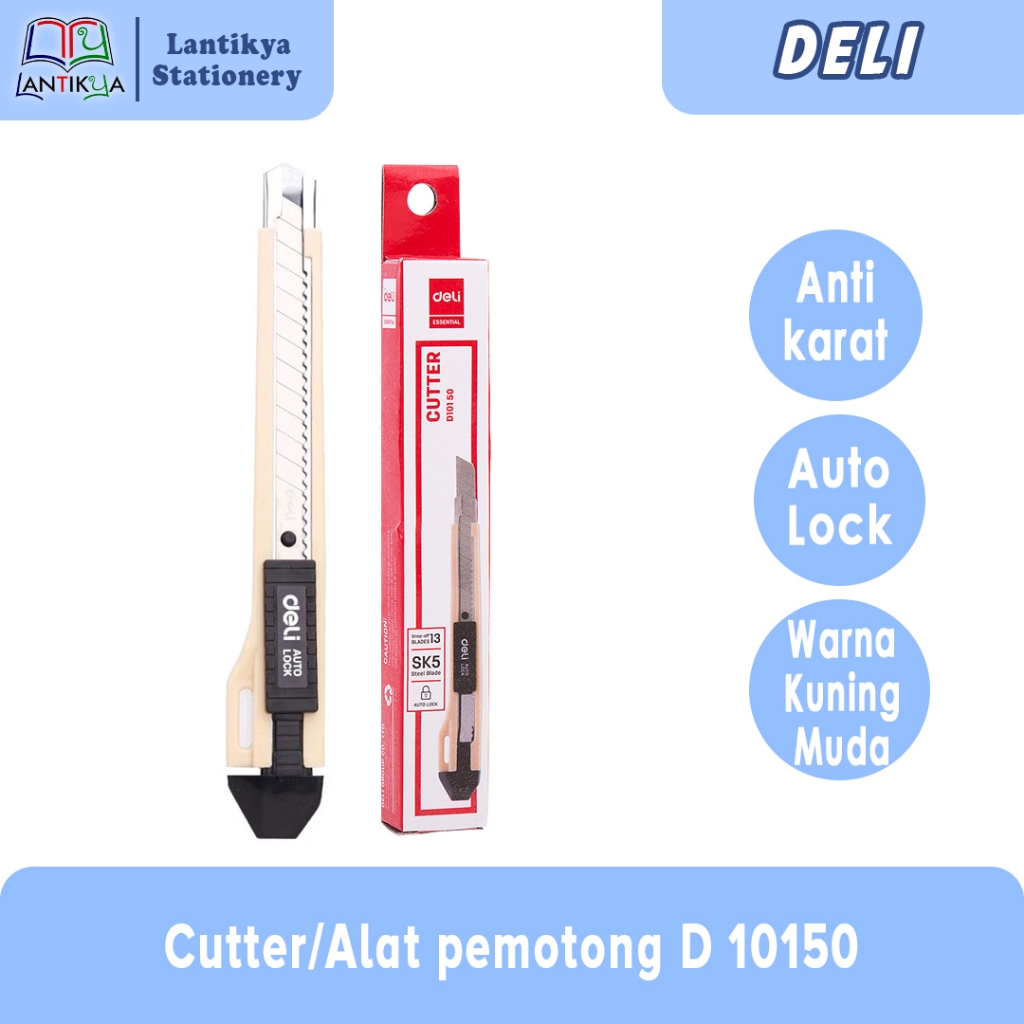 

DELI Cutter Mini Pisau Baja SK5 D 10150