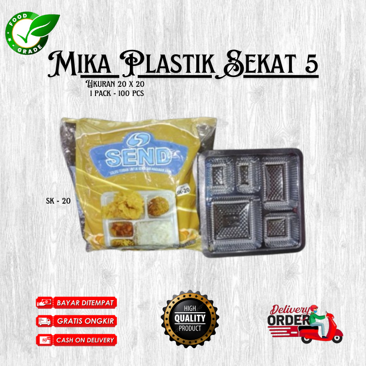 MIKA SEKAT 5 - MIKA SK - 20 - MIKA PLASTIK SEKAT - PLASTIK MIKA 5 SEKAT