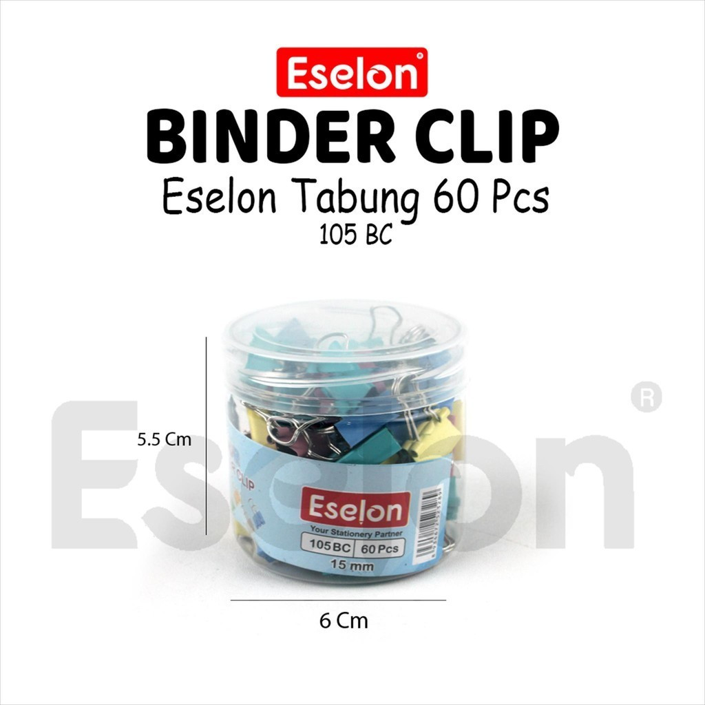 

BINDER CLIP MINI WARNA WARNI ESELON ISI 60 BJ / PAK