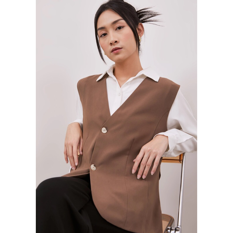 Vest Korea | Vest Tali Belakang | Vest Kekinian | Rompi Korea