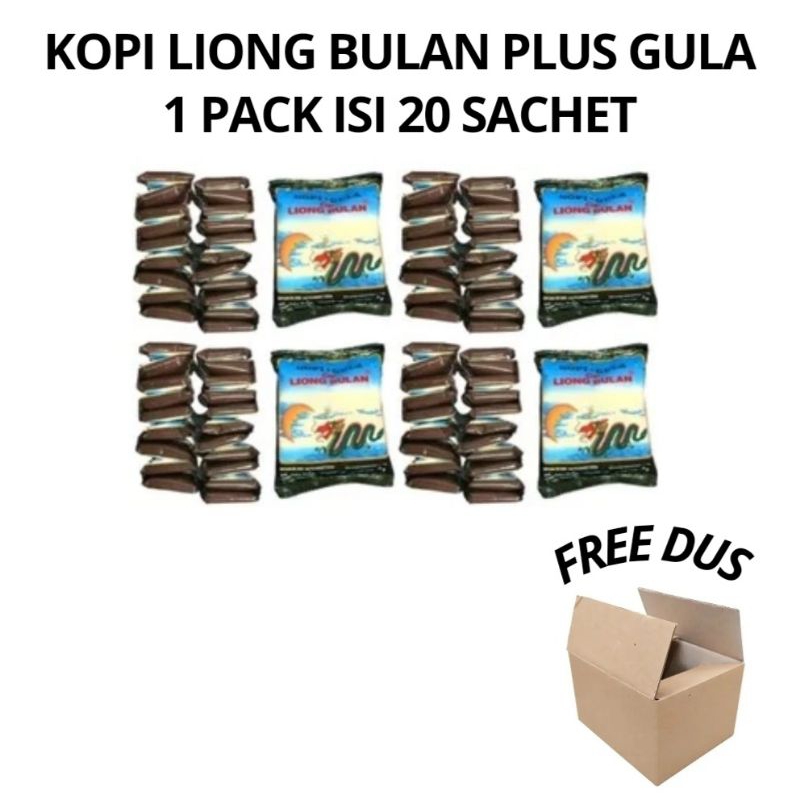 

Kopi Liong Bulan (Gula + Kopi) 1 Pack Isi 20 Sachet / 20 Pcs